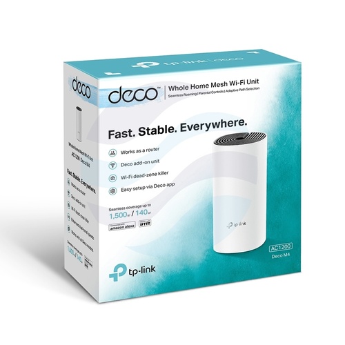 TP-Link Deco M4 Router / Access Point Mesh WiFi AC1200, 2.4/5GHz, 2x GIGABIT, 300/867Mbps, (1-pack) 5