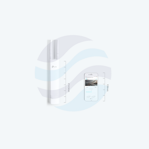 TP-Link EAP113-Outdoor Punkt dostępowy zewnętrzny, 300Mb/s 2,4GHz, Wi-Fi 2*3dBi, WAN/LAN, PoE 802.3af, biały 4