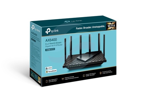 TP-Link Archer AX73 Router WiFi 6 AX5400 2,4/5GHz (574/4804Mbps), OneMesh, CPU 3x1.5GHz, 1x WAN 4xLAN GIGABIT, USB 3.0, czarny 4