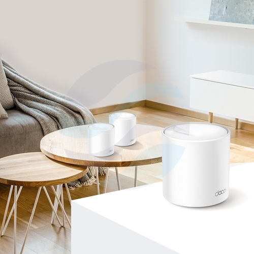 TP-Link Deco X60 Router / Access Point stojący Wi‑Fi 6 AX3000, 574/2402Mb/s, 2,4GHz/5GHz, 2x Gb/s WAN/LAN, biały (3-pack) 4