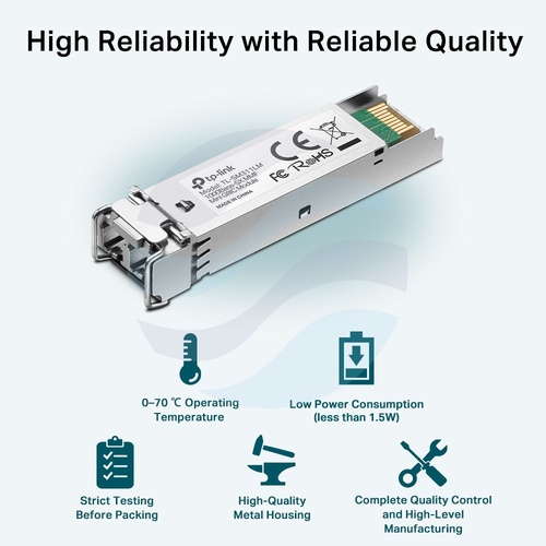 TP-Link TL-SM311LM Moduł MiniGBIC SFP 1000Mb/s, MM, LC, do przełączników TP-Link 3