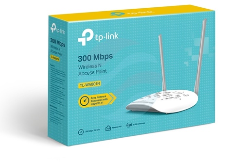 TP-Link TL-WA801N Bezprzewodowy punkt dostępowy, standard N, 300 Mb/s, 2x antena, 1x RJ45 10/100Mbps, Passive PoE, biały 4