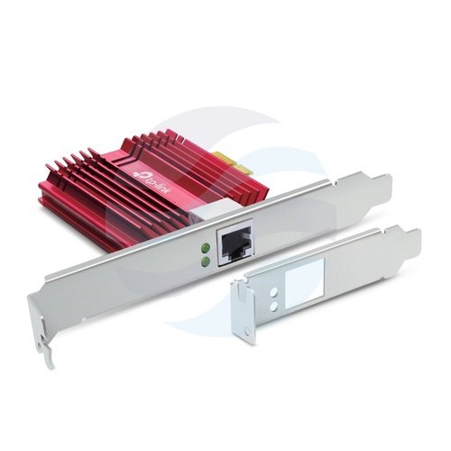 TP-Link TX401 Karta sieciowa PCI Express 10GbE, 1x RJ45 10/100/1000/2500/5000/10000Mbps, PCIe 3.0 x4, low-profile 2