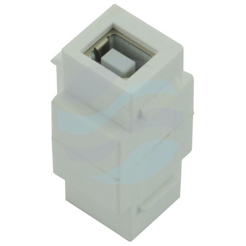 NEKU Moduł keystone, USB typ A-B żeńskie, biały 2
