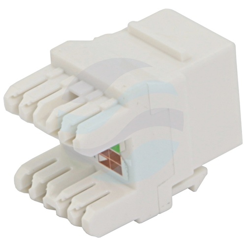 Moduł keystone RJ-45 kat.5e UTP, narzędziowy LSA/IDC, biały plastik 3