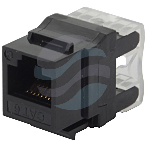 Moduł keystone RJ-45 kat.6 UTP, narzędziowy LSA/IDC, czarny plastik 2