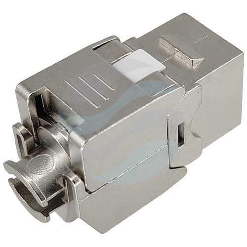 Moduł keystone RJ-45 kat.6 STP, beznarzędziowy, Gigabit Ethernet, solidna metalowa obudowa 2
