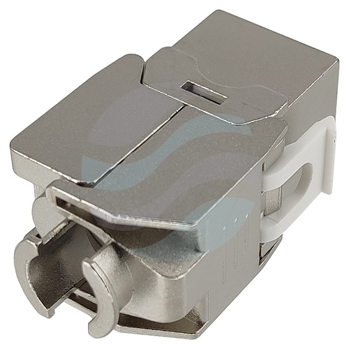 Moduł keystone RJ-45 kat.6 STP, beznarzędziowy, Gigabit Ethernet, solidna metalowa obudowa 5