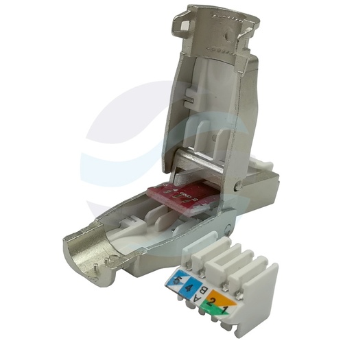 Wtyk RJ45 Złącze modularne samozaciskowe FTP/ STP kat.6A, beznarzędziowe 4
