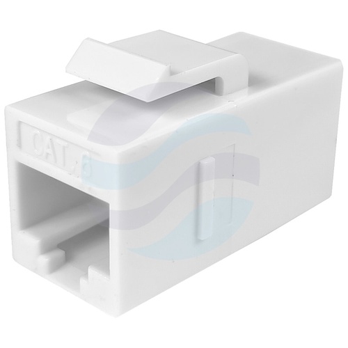 Łącznik modularny Keystone RJ-45 UTP kat.6 (3851), 2x gniazdo RJ45, nieekranowany, biały plastik 4