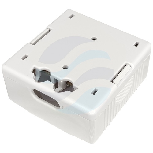 Gniazdo natynkowe mini UTP nieekranowane kat.6 2x RJ45, zatrzask, białe 3