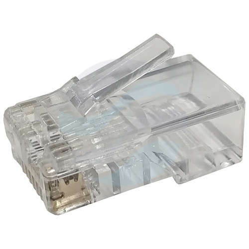 Wtyk RJ45 przelotowy 8p/8c kat.5e UTP drut - opak. 100szt. 3