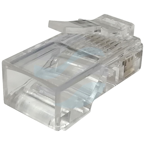 Wtyk RJ45 przelotowy 8p/8c kat.6 UTP drut - opak. 100szt. 4
