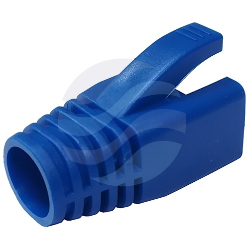 Osłonka wtyku RJ45 kat.6A/7, zewnętrzna niebieska - opak. 100szt. 2