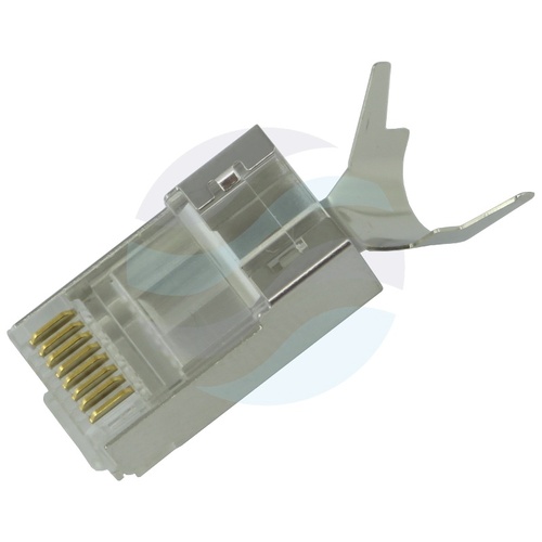 Wtyk RJ45 8p/8c kat.6A STP/FTP drut z prowadnicą, ekranowany - 1szt. 2