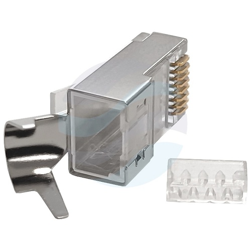 Wtyk RJ45 przelotowy typ EZ 8p/8c kat.6A FTP/STP drut, ekranowany - opak. 100szt. 3