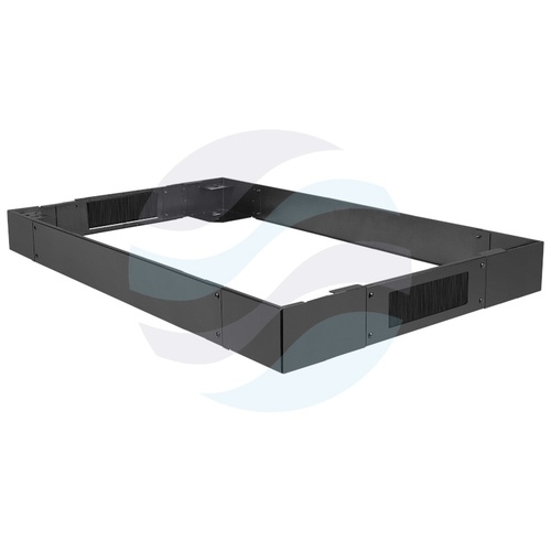 LANBERG CK01-82-B Cokół stalowy do szaf Rack 19" 800x1200mm, wys. 100mm, 2x przepust kablowy, do szaf FF01/FF02, czarny 2