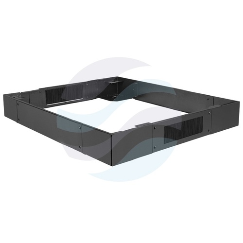 LANBERG CK01-88-B Cokół stalowy do szaf Rack 19" 800x800mm, wys. 100mm, 2x przepust kablowy, do szaf FF01/FF02, czarny 3