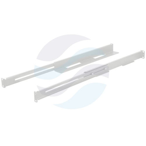 LANBERG AK-1901-S Szyny montażowe Rack 19" 1U, montaż doczołowy przód/tył, regulowane 397-680mm, udźwig 90kg, szare 2