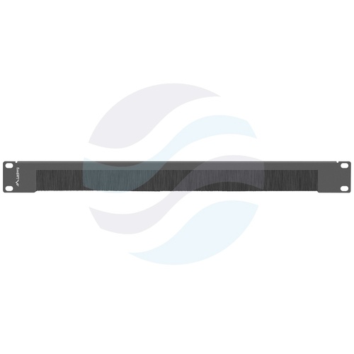 LANBERG AK-1103-B Przepust / Panel szczotkowy Rack 19" 1U stalowy, mocowanie doczołowe, czarny 3