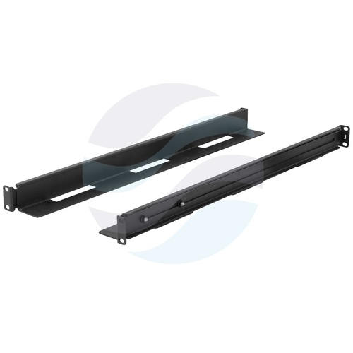 LANBERG AK-1902-B Szyny montażowe, czteropunktowe do szaf Rack 19" regulowane 650-1090mm, zestaw, czarne 3
