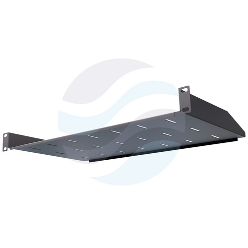 Półka stała 1U 19" 270mm, czarna 3