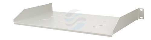 Półka stała 1U 19" 270mm, szara 2