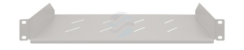 Półka stała 1U 19" 270mm, szara 4