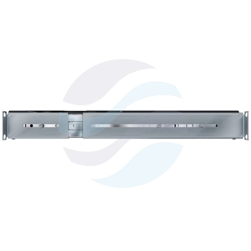 Półka wysuwana 19" 1U 350mm pod klawiaturę i myszkę, prowadnice kulkowe, regulowana 350-450mm, podstawka na mysz L/P, udźwig 30kg, czarna 8