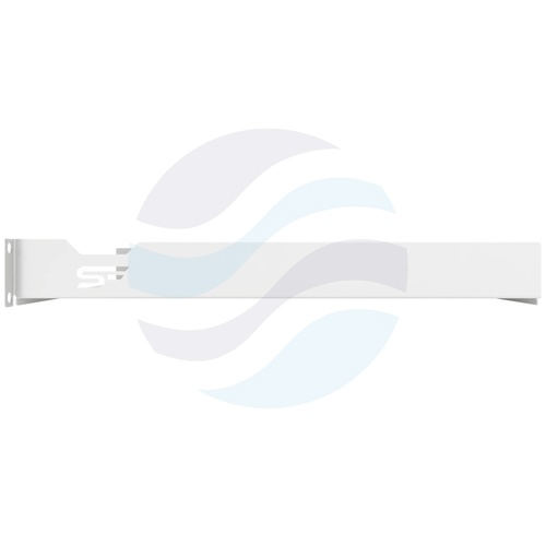 Półka stała 19" 1U 350mm perforowana, montaż doczołowy (przód), stal 1mm, udźwig 15kg, szara 2