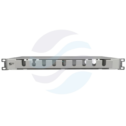Szuflada zapasu patchcordów z półką 1U Rack 19" 320mm, szara 5