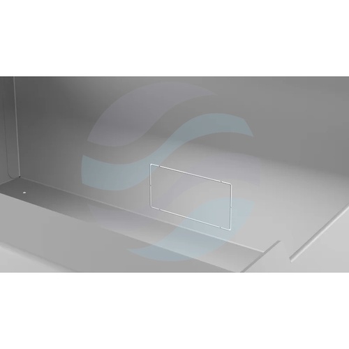 Szuflada zamykana Rack 19" 4U 320mm wysuwana, zamek z kluczem, wyłamywany przepust kablowy, regulacja ±40mm, nośność 15kg, szara 6