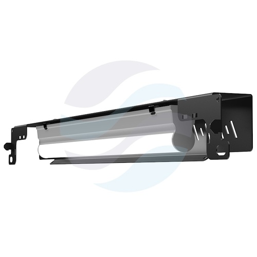 Panel oświetleniowy LED Rack 19" 1U 5W 405lm 6500K, przełącznik ON/OFF, 220-240V, IP20, zakres -20°C do +45°C, czarny 2