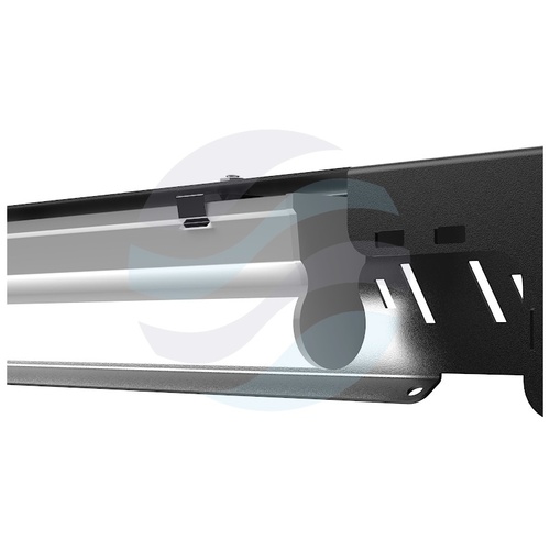 Panel oświetleniowy LED Rack 19" 1U 5W 405lm 6500K, przełącznik ON/OFF, 220-240V, IP20, zakres -20°C do +45°C, czarny 3