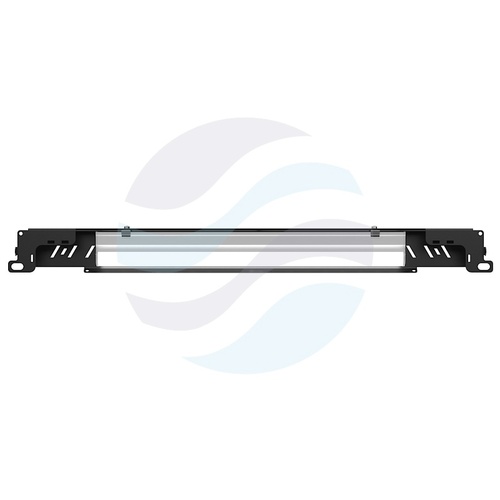 Panel oświetleniowy LED Rack 19" 1U 5W 405lm 6500K, przełącznik ON/OFF, 220-240V, IP20, zakres -20°C do +45°C, czarny 5