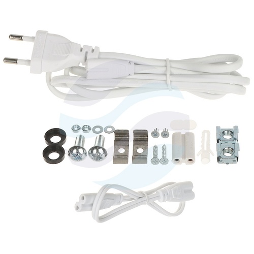 Panel oświetleniowy LED Rack 19" 1U 5W 405lm 6500K, przełącznik ON/OFF, 220-240V, IP20, zakres -20°C do +45°C, czarny 10