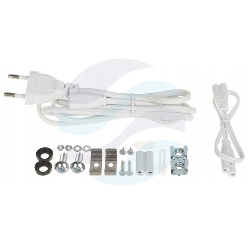 Panel oświetleniowy LED Rack 19" 1U 5W 405lm 6500K, przełącznik ON/OFF, 220-240V, IP20, zakres -20°C do +45°C, szary 6
