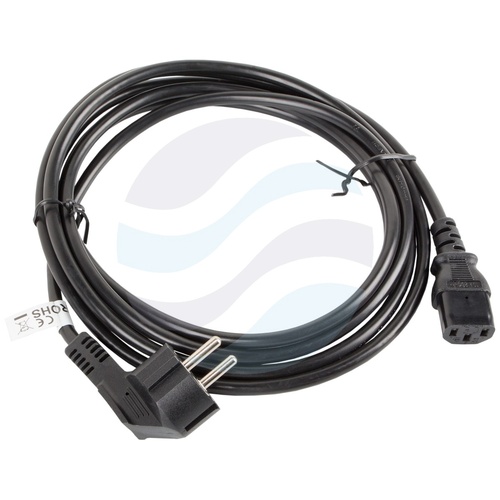LANBERG Kabel zasilający 230V Komputer, monitor, drukarka z gniazdem CEE 7/7 - IEC320 C13, 10A, 3m czarny 3