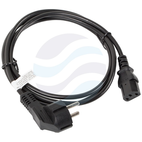 LANBERG Kabel zasilający 230V Komputer, monitor, drukarka z gniazdem CEE 7/7 - IEC 320 C13 normy VDE (żyła 0.75mm) 1.8m czarny 4