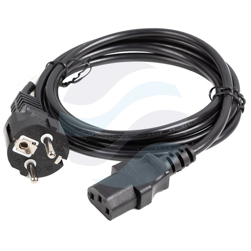LANBERG Kabel zasilający 230V z gniazdem Schuko - IEC 320 C13, 10A, 1.8m, czarny 3