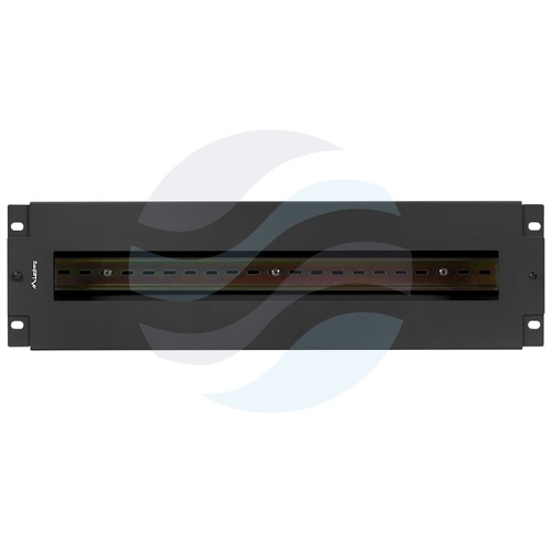 LANBERG Panel dystrybucji napięć Rack 19" 3U z szyną DIN TS-35, czarny 4