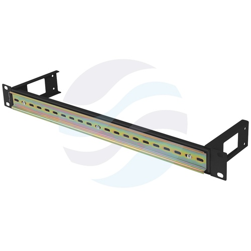 LANBERG Szyna montażowa DIN TS-35, Rack 19" 1U, czarna 2