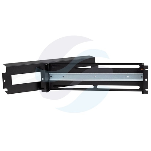 Panel dystrybucji napięć Rack 19" 3U, 22xS, dłg. 60mm, czarny 2