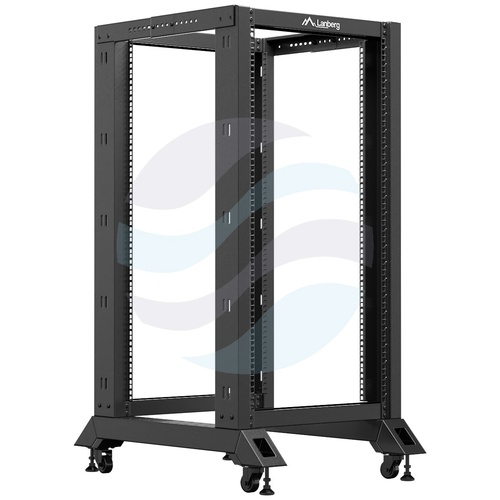 LANBERG OR01-6822-B Stelaż / Rama szafy rack 19" 22U 600x1000, regulowana głębokość 550-790mm, do 600kg, Open Frame Rack, czarna 2