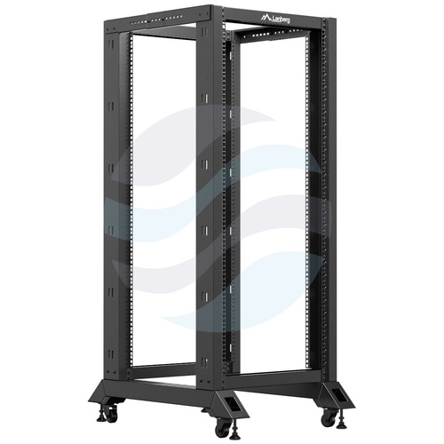 LANBERG OR01-6827-B Stelaż / Rama szafy rack 19" 22U 600x800, regulowana głębokość 430-590mm, do 600kg, Open Frame Rack, czarna 2