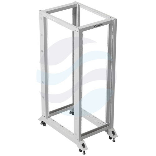 LANBERG OR01-6032-S Stelaż / Rama szafy rack 19" 27U 600x800, regulowana głębokość 430-590mm, do 600kg, Open Frame Rack, szara 2