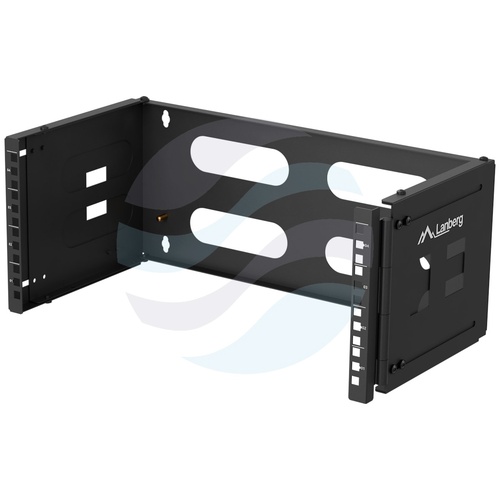 LANBERG FB01-5404-10B Uchwyt ścienny rack 19" 4U 400mm, składany, czarny 2