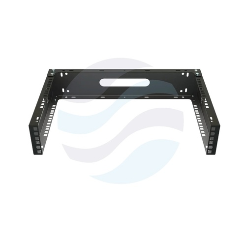 Uchwyt rack ścienny 19" 2U od frontu, 4U od góry i dołu, 330mm, czarny 2