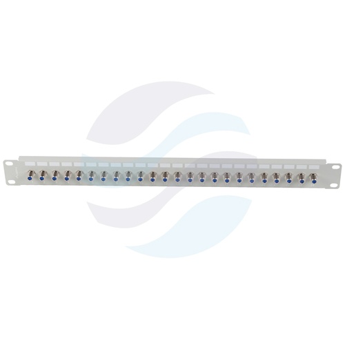 LANBERG Panel pusty 24-port, gniazdo "F", rack 19" 1U, szary 4