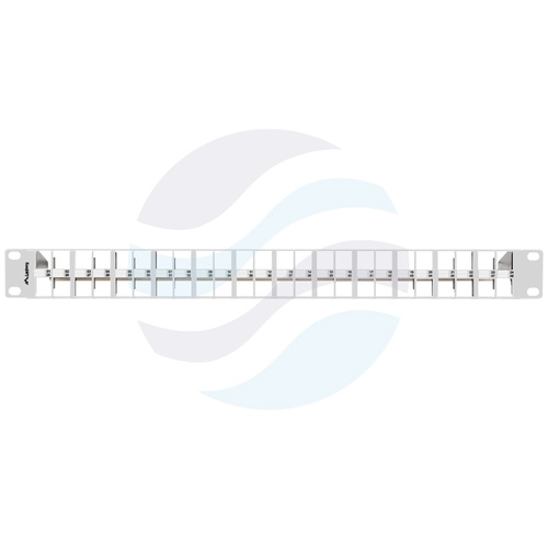 LANBERG PPKS-1248-S Panel pusty 19" 1U na 48x keystone RJ-45, szary 4